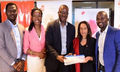 L-R - Philanthropy & CSR Lead MSFT Nigeria, Sola Amusan; Director, Group Marketing and Corporate Communications, Heirs Holdings, Pelumi Fadairo ; GM Microsoft Nigeria, Akin Banuso; CEO Tony Elumelu Foundation, Parminder Vir; Marketing and Operations Director Microsoft Nigeria, Ade Ajayi, during an MOU signing between the Tony Elumelu Foundation and Microsoft to provide complimentary access to Microsoft's business development software, Bizpark to 3,000 Tony Elumelu Entrepreneurs across 54 African Countries